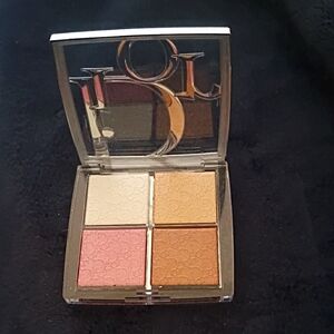 Dior Glow Quartet Highlighter Palette — Pink, Champagne & Gold